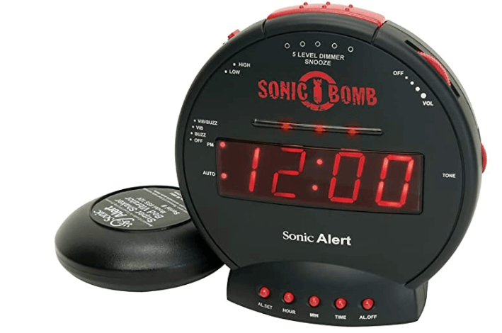 Sonic bomb electric alarm clock