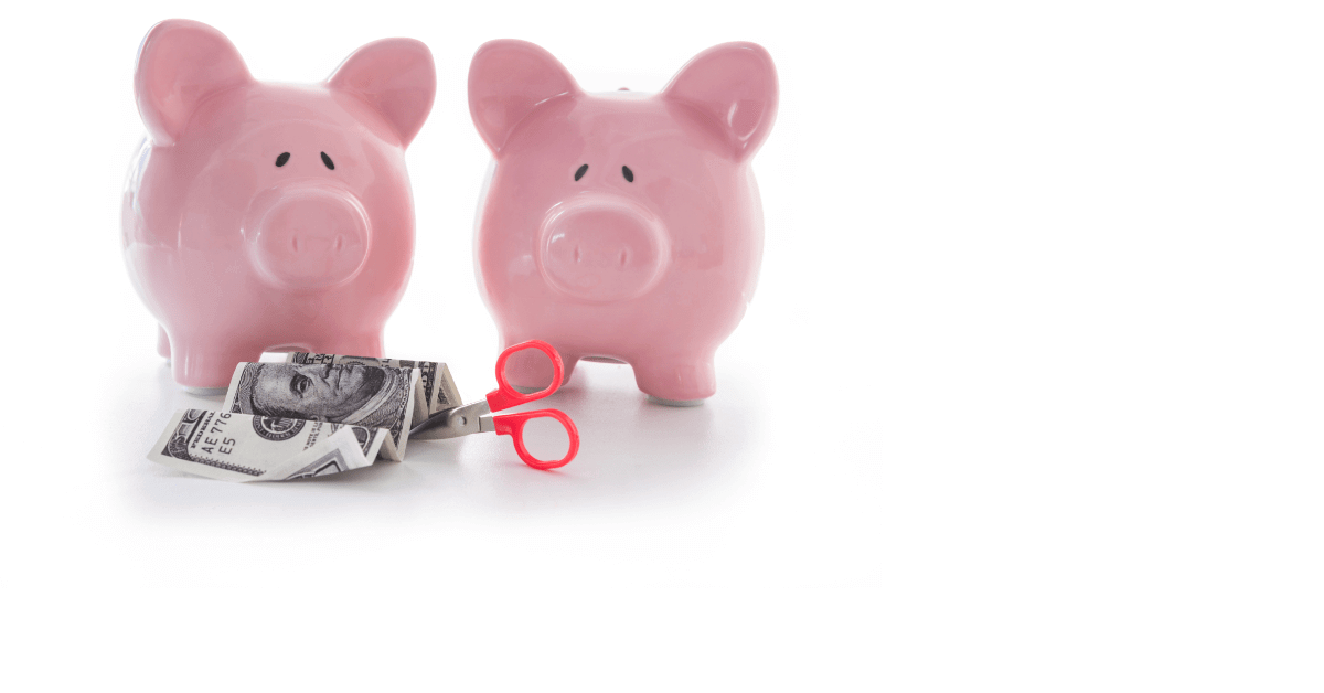 cost-cutting tips/ piggy banks